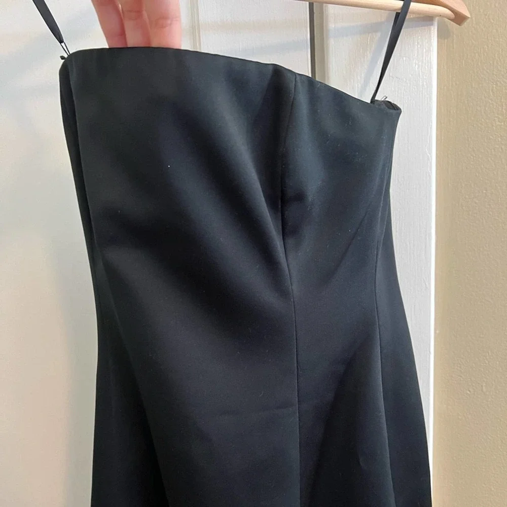 Nicole Miller Black Strapless Evening Gown - Picture 2 of 9